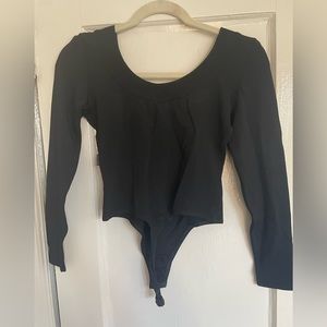 Elegant French boat neck body suit